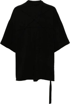 Rick Owens Zwart Casual T-shirt - Heren - T-shirts - Zwart - L - Katoen - Tops