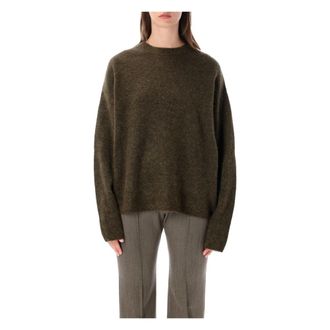 Frankie Shop Timea Mohair Fuzzy Sweater - Dames - Truien - Groen - Maat: XS Mohair
