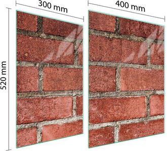 OEM Placa Protectora De Vidrio Para Estufa 70x52 Ladrillo