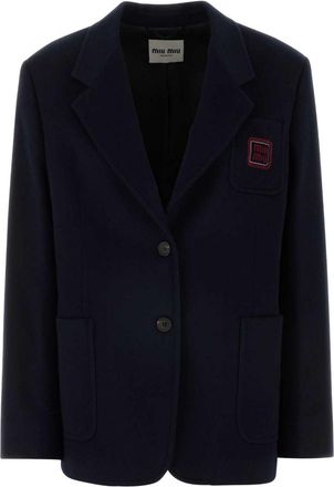 Miu Miu Blazer in misto lana - Blu