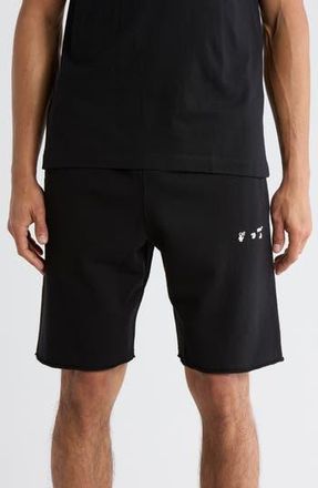 Off-white Logo Sweatshorts in Black And White at Nordstrom Rack, Size Small