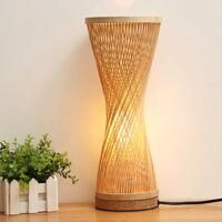 OEM L&aacute;mpara De Mesa De Bamb&uacute; Hecha A Mano, L&aacute;mpara De Mesa De Bamb&uacute; Estilo Zen, Iluminaci&oacute;n Decorativa De Mesa, L&aacute;mpara De Mesa, Luz Nocturna Para Dormito