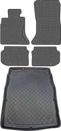 OEM Juego De Alfombrillas De Goma Para Coche Y Alfombrilla Para Maletero Para Bmw Serie 5 F10 Sed&aacute;n (marzo De 2010 A 2013)