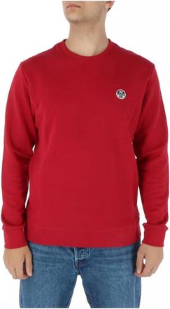 North Sails Crew Neck Sweatshirt Klassieke Stijl - Heren - Sweatshirts - Rood - S - Katoen - Hoodies & sweatvesten