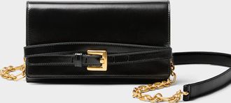 Balmain Womens Shuffle strapped leather wallet