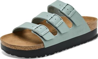Birkenstock Papillio by Birkenstock Florida Platform - Vegan Womens Sandals Pure Sage : EU 41 (US Womens 10-10.5) Narrow, Synthetic