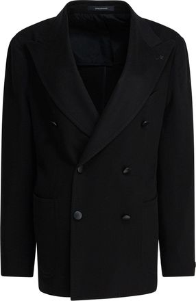 Tagliatore Mens Jackets & Coats - Black Cashmere - Size EU 48 (Mens)