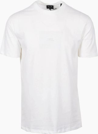 A|X Armani Exchange Mens ARMANI EXCHANGE T-SHIRT OFF WHITE - Cream - Size: 40