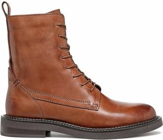 Geox Ademende leren bottines met veters Serilda