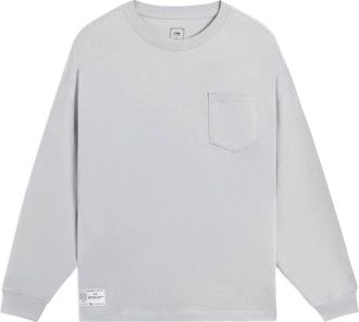 Li-Ning Lifestyle Classic Cotton Long Sleeve Top Grey AHSS751-6