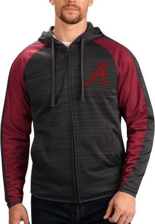 G-III Sports by Carl Banks Mens G-III Sports by Carl Banks Black Alabama Crimson Tide Neutral Zone Raglan Full-Zip Track Jacket Hoodie at Nordstrom, Size Medium