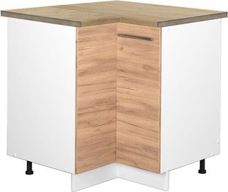 Vicco Armario De Esquina Fame-line, Roble Dorado, 80.5 Cm, Et Roble