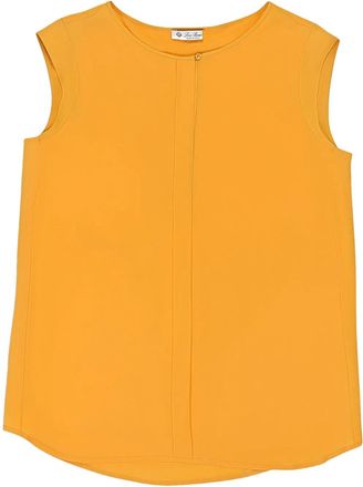 Loro Piana Canotta con scollo ampio - Arancione