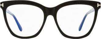 Tom Ford TF6042-B Blue Block Butterfly Eyeglasses - Black