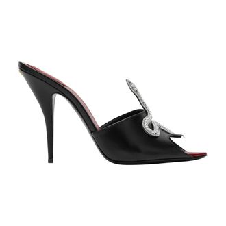 Valentino Garavani Heeled Mules, female, Black, Size: 8 1/2 US Coeur Vip&egrave;re Slide T.105