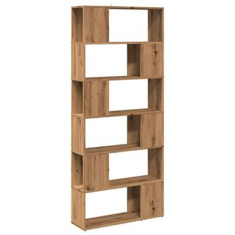 Berkfield Home Book Cabinet/Room Divider Artisian Oak 80x24x186 cm in Brown | Size: 80 x 24 x 186 cm