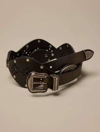 Lucky Brand Western Concho & Studded Belt