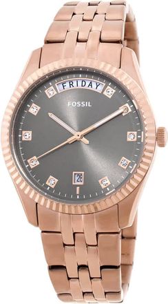 Fossil Scarlette Day-Date Quartz Gray Dial Ladies Watch ES5459
