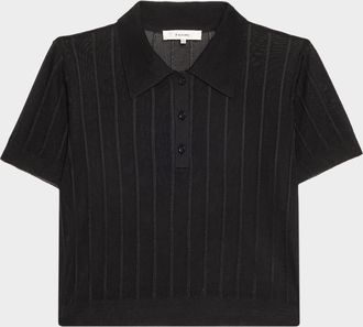 Frame Denim The Ribbed Polo Shirt