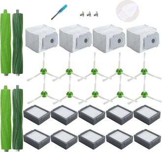 OEM Accesorios De Repuesto Para Irobot Roomba Serie I I1+ I3+ I4+ I5+ I6+ I7+ I8+, Serie J J5+ J6+ J7+ J8+ J9+ (no Para Combo J7+/j9) 2 Juegos De Cepillos
