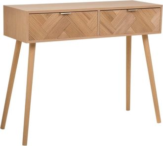 Wanderlust Deco Recibidor_consola de madera con 2 cajones marron 99x34x78