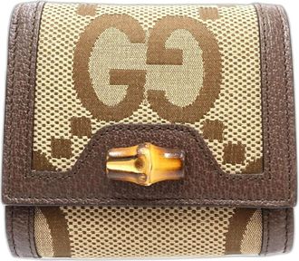 Gucci Beige Canvas Wallet (Bi-Fold) (Pre-Owned)