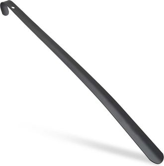 Relaxdays Pack De 10 Calzadores Largos De Zapatos Con Mango C&oacute;modo Para Colgar, Metal, Negro, 60 Cm - Relaxdays