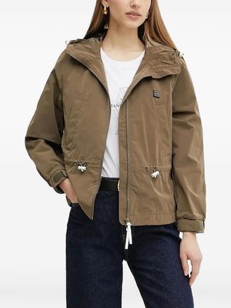 A|X Armani Exchange hooded drawstring jacket - Brown