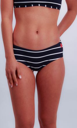Joop Bikini-Hose JOOP JEANS JEANS Easy Summer, Damen, Gr. 34, N-Gr, blau (navy aop), Microfaser, Obermaterial: 83% Polyamid, 17% Elasthan, Badehosen Bikini