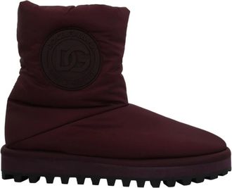 Dolce & Gabbana Winter Boots - Heren - Winterlaarzen - Bruin - 44 EU - Nylon - Schoenen