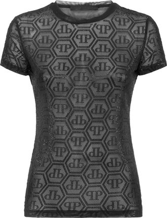 Philipp Plein T-shirt con monogramma - Nero