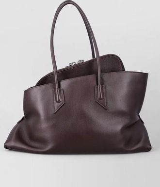 The Attico la passeggiata medium leather shoulder bag