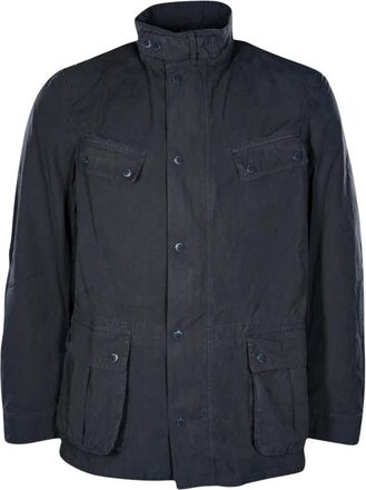 Barbour Garment Dyed Duke Casual Jacket - male - Barbour - Light Jackets - Blue - XL - Jackets