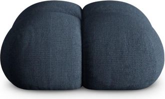 Cosmopolitan Design Puf tejido estructural azul oscuro