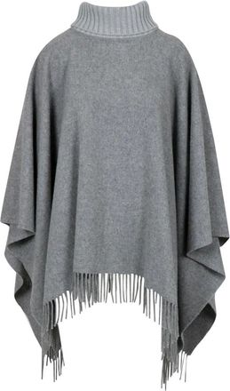 Gran Sasso Dames, Jassen, Grijs, Maat: S Wol