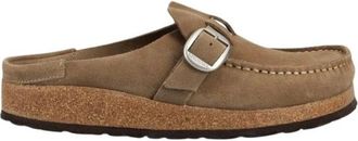 Birkenstock Buckley Narrow Fit - Dames - Schoenen - Beige - Maat: 38 EU Leer