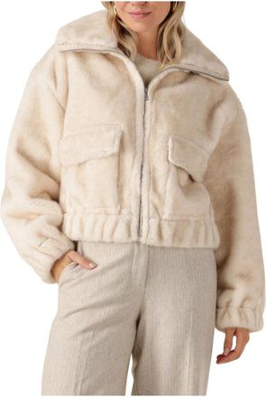 Simple Wv-Pi-Fmink-25-3 Jacket - Dames - Jassen - Beige - M - Polyester - Jassen