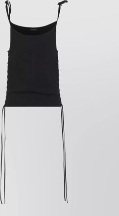 Balenciaga cotton lace-up tank top