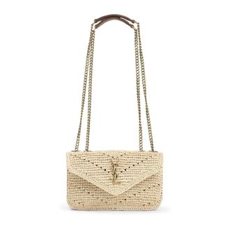 Saint Laurent Loulou Mini - female - Saint Laurent - Shoulder Bags - Beige - ONE SIZE - Bags