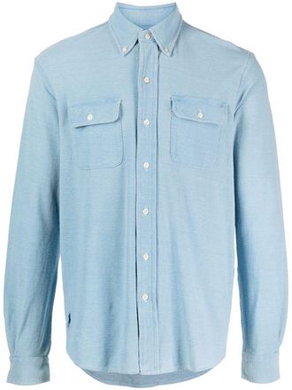 Polo Ralph Lauren long sleeves knit chambray shirt - Blue
