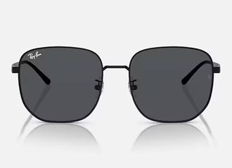 Ray-Ban Dark Grey Square Unisex Sunglasses RB3713D 002/87 57