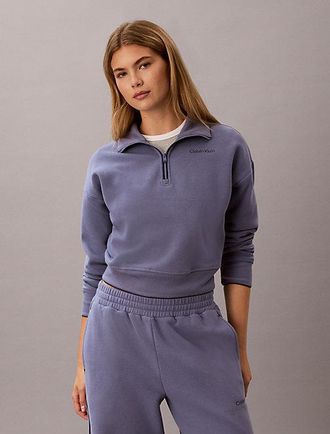 Calvin Klein Sudadera De Felpa Francesa Con Cremallera De 1 4