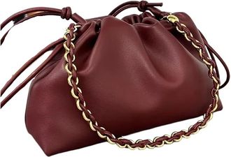 Generic Womens Bags Shoulder Crossbody Ladies Purses Handbags Tote Bag(Burgundy)