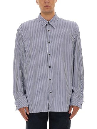 Dries Van Noten Vertical Stripe Long-Sleeve Casual Shirt