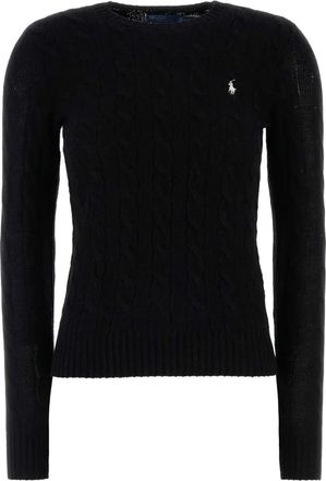 Polo Ralph Lauren Pullover Girocollo In Lana E Cashmere A Trecce-Donna
