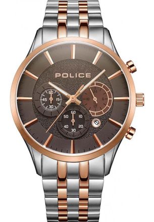 Police PEWJI2194340 Mens Cage Watch - Silver - One Size