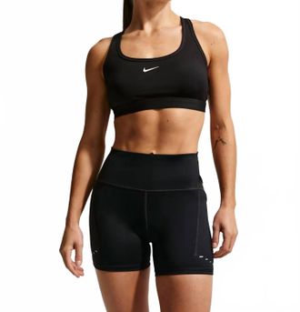 Nike Swift High-Waisted Tight Running Shorts In Black