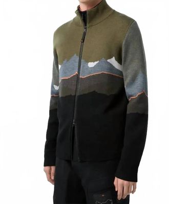 Bogner Fire + Ice Helmut Knit Layer Jacket In Grape Leaf