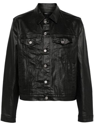 Purple P024 jacket - men - Cotton/Polyurethane/Lycra - S - Black