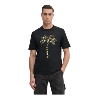 Paul Smith Tops, Heren, Zwart, S, Katoen, Bedruikt Katoenen T-shirt